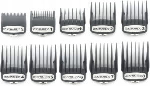 Zestaw nakładek grzebieniowych Wahl Premium 10 sztuk do maszynek