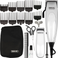 Wszystkie elementy zestawu Wahl 79305-1316 spakowane w eleganckie, miękkie etui podróżne.