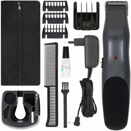 Kompletny zestaw z podstawką organizacyjną i akcesoriami do trymera Wahl 9918-1416 GroomsMan.