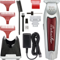 Pełny zestaw Wahl Detailer Cordless 8171 ze stacją ładującą, nasadkami i akcesoriami.