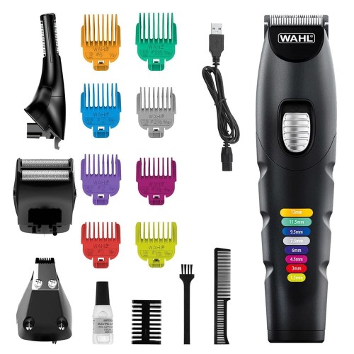Wielofunkcyjny trymer bezprzewodowy Wahl Color Trim Advanced 9893-0464 do kompleksowej pielęgnacji męskiej.