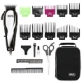 Bogaty zestaw akcesoriów z 10 nasadkami grzebieniowymi w komplecie z maszynką WAHL Baldfader.