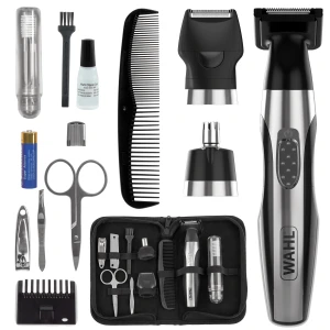 Wahl 5604-616 Deluxe Travel Kit Podróżny zestaw trymerów do uszu, nosa, bokobrodów, okolic uszu i szyi