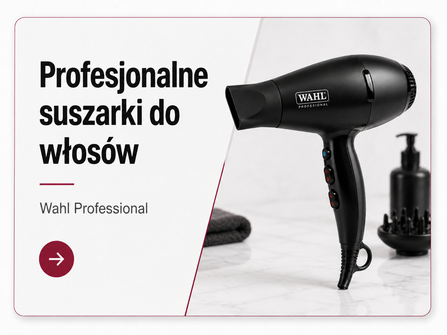 Profesjonalne suszarki do włosów Wahl Professional